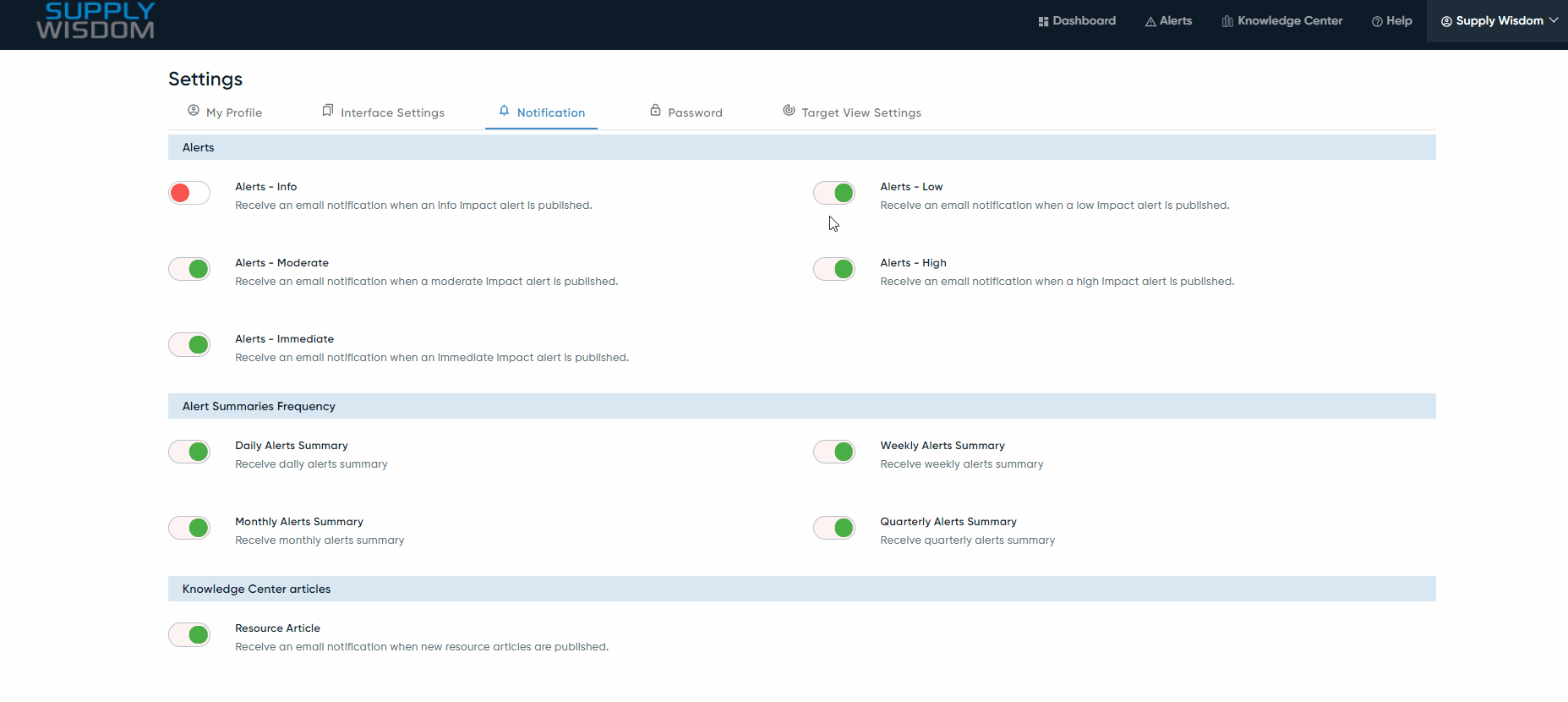 Notification-Settings